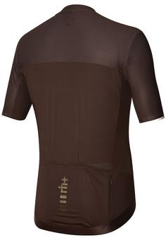 Rückansicht von RH+ Logo Jersey Fahrradtrikot Herren espresso