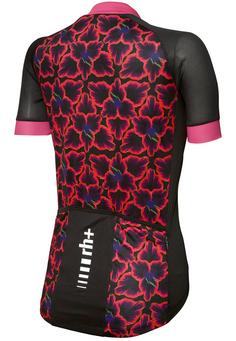 Rückansicht von RH+ Venere Evo W Jersey Fahrradtrikot Damen neon flower azalea