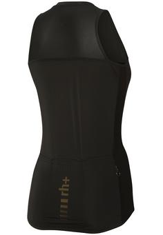Rückansicht von RH+ Logo Sleeveless Jersey Fahrradtrikot Damen black