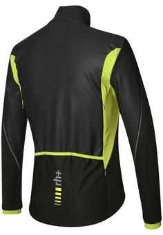 Rückansicht von RH+ Reflex Jacket Fahrradjacke Herren black-acid lime
