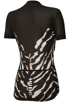 Rückansicht von RH+ Fashion Evo W Jersey Fahrradtrikot Damen animalier-black