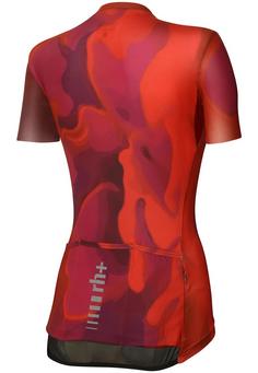 Rückansicht von RH+ Super Light Evo W Jersey Fahrradtrikot Damen peony