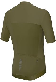 Rückansicht von RH+ Logo Jersey Fahrradtrikot Herren kaki