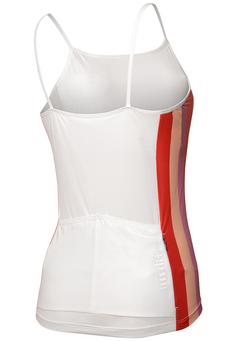 Rückansicht von RH+ Rainbow W Spaghetto Fahrradtrikot Damen white-rainbow rose