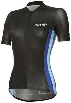 RH+ Rainbow W Jersey Fahrradtrikot Damen black-rainbow blue