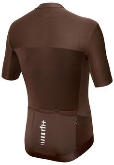 Rückansicht von RH+ Logo Jersey Fahrradtrikot Herren espresso-dark reflex