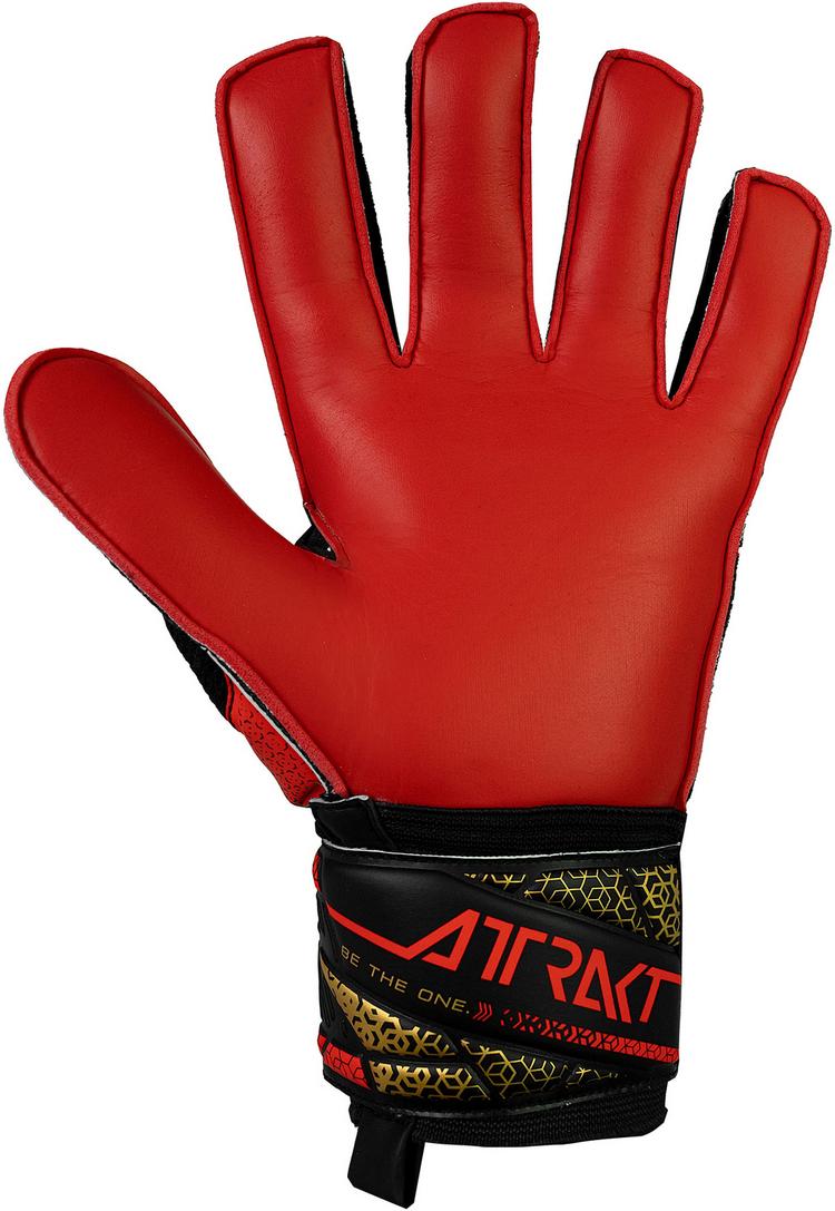 Reusch Reusch Attrakt Solid Torwarthandschuhe - 7075 blck/gold/firy red - 3 | SportScheck