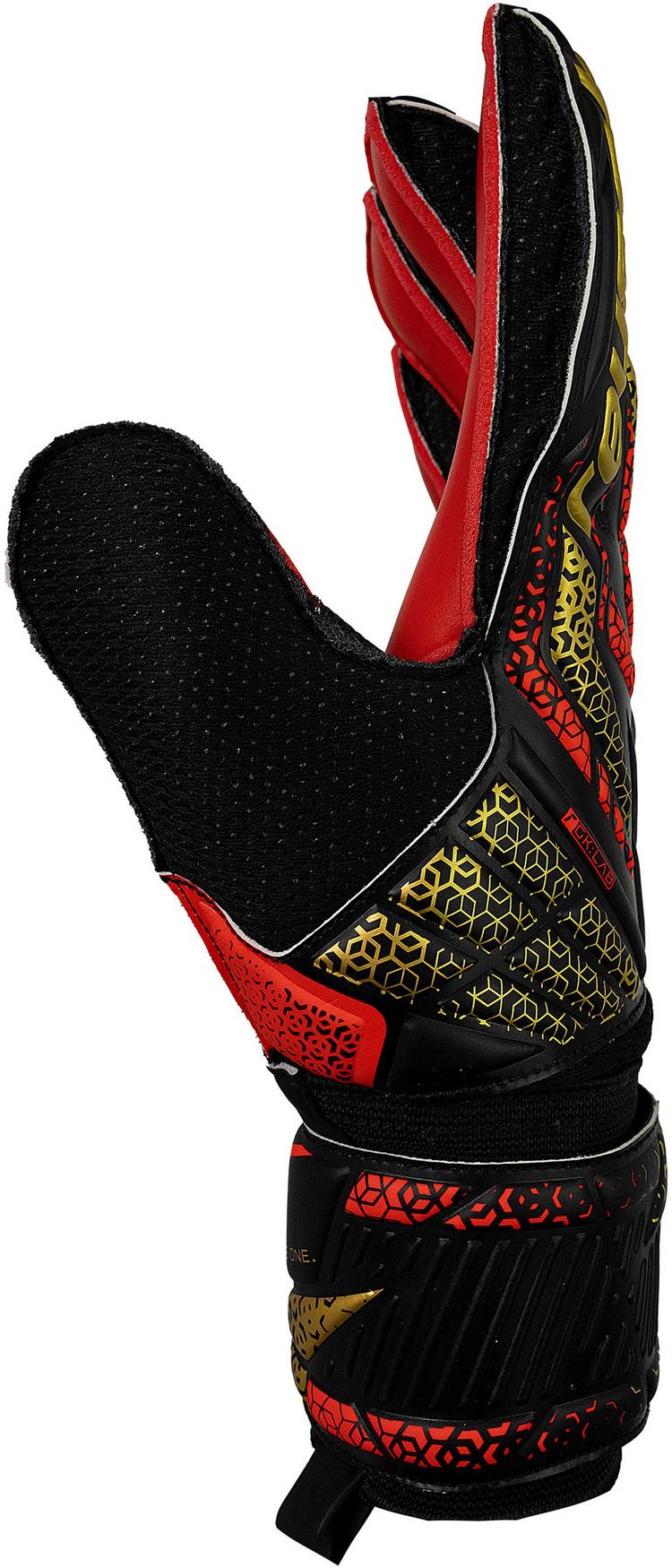 Reusch Reusch Attrakt Solid Torwarthandschuhe - 7075 blck/gold/firy red - 5 | SportScheck