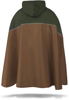 Rückansicht von normani Outdoor Sports Cherrapunji Outdoorjacke Oliv/Braun