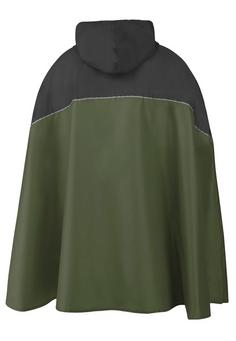 Rückansicht von normani Outdoor Sports Cherrapunji Outdoorjacke Schwarz/Oliv