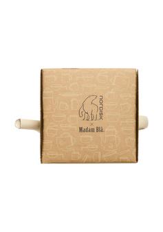 Rückansicht von Nordisk Kaffeekanne Campinggeschirr Cream