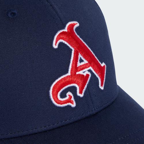 Rückansicht von adidas Arsenal US Pack Baseball Kappe Cap Night Indigo / Better Scarlet / White