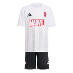 adidas Marvel Spider-Man T-Shirt-Set für Kinder Trainingsanzug Kinder White / Black