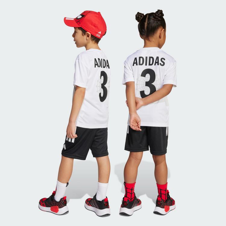 adidas adidas Marvel Spider-Man T-Shirt-Set f&uuml;r Kinder Trainingsanzug Kinder - White / Black - 2 | SportScheck