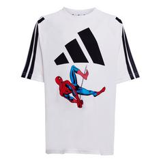 adidas Marvel Spider-Man T-Shirt Kinder T-Shirt Kinder White / Black