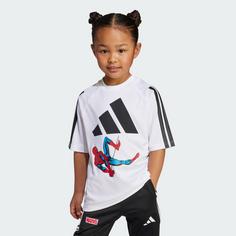 Rückansicht von adidas Marvel Spider-Man T-Shirt Kinder T-Shirt Kinder White / Black