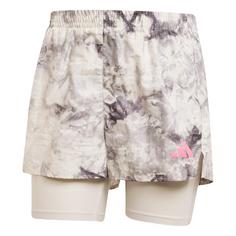 adidas Own The Run Spray Dye 2-In-1 Shorts Funktionsshorts Damen Orbit Grey / Black
