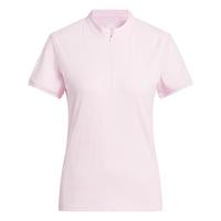 adidas Go-to Jacquard kurz&auml;rmliges Poloshirt Funktionsshirt Damen - Clear Pink