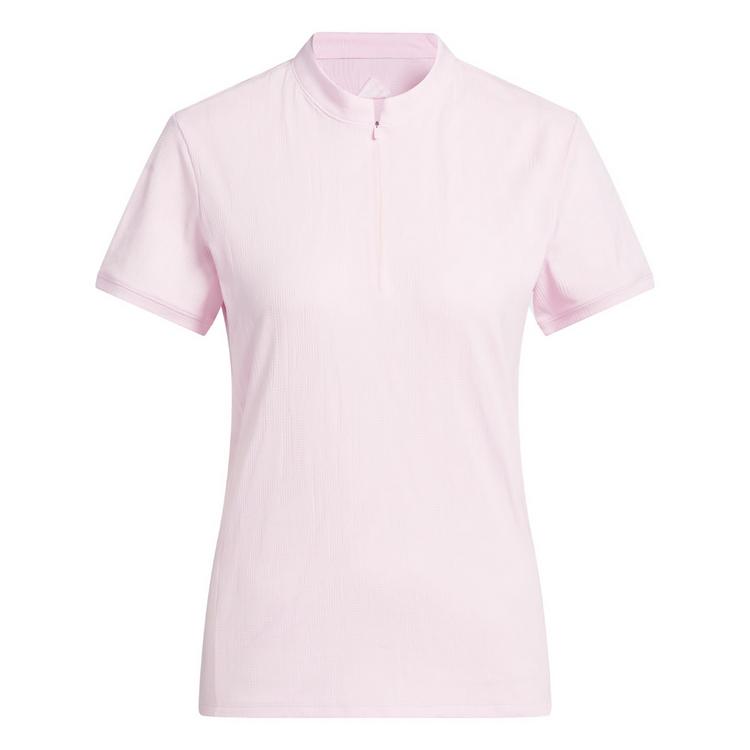 adidas adidas Go-to Jacquard kurz&auml;rmliges Poloshirt Funktionsshirt Damen - Clear Pink - 0 | SportScheck