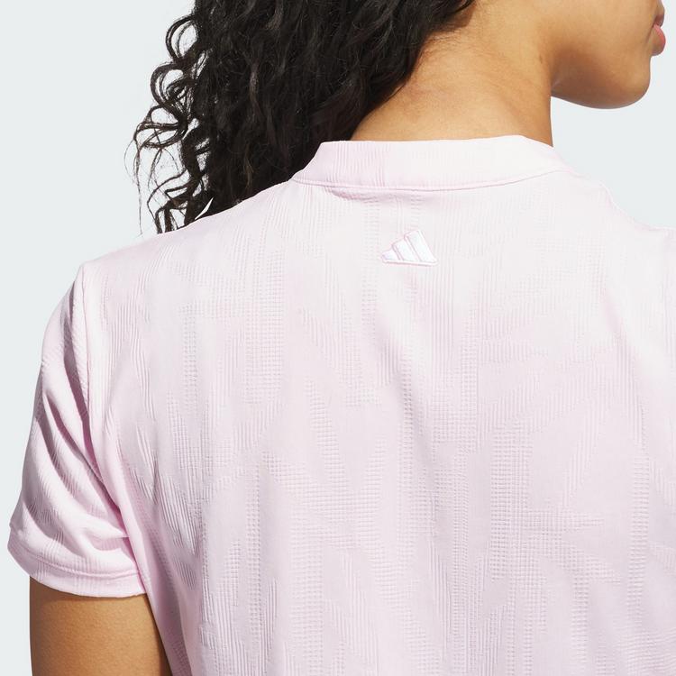 adidas adidas Go-to Jacquard kurz&auml;rmliges Poloshirt Funktionsshirt Damen - Clear Pink - 1 | SportScheck