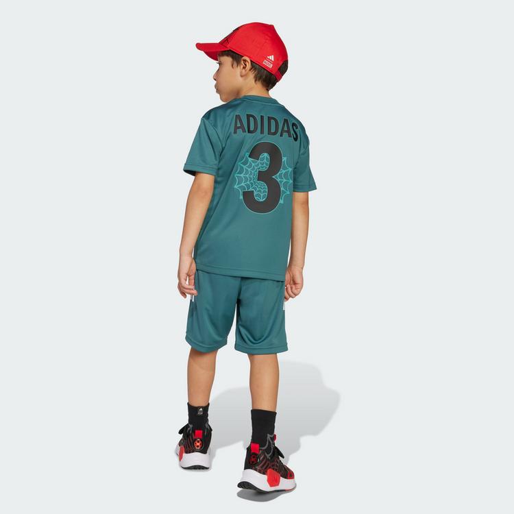 adidas adidas Marvel Spider-Man T-Shirt-Set f&uuml;r Kinder Trainingsanzug Kinder - Preloved Teal / White - 2 | SportScheck
