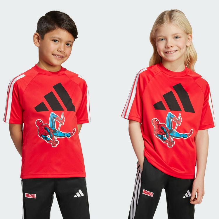 adidas adidas Marvel Spider-Man T-Shirt Kinder T-Shirt Kinder - Pure Ruby / White - 1 | SportScheck