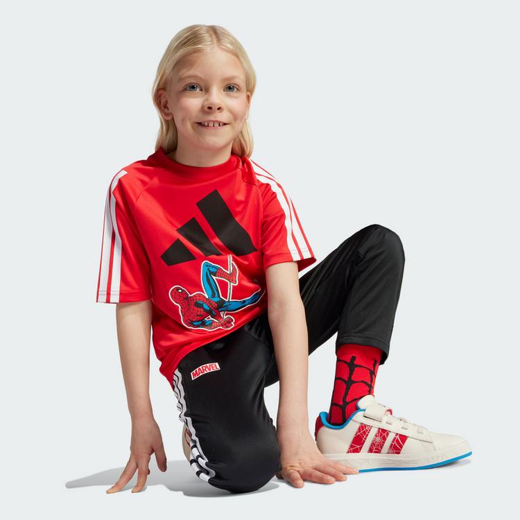 adidas adidas Marvel Spider-Man T-Shirt Kinder T-Shirt Kinder - Pure Ruby / White - 0 | SportScheck