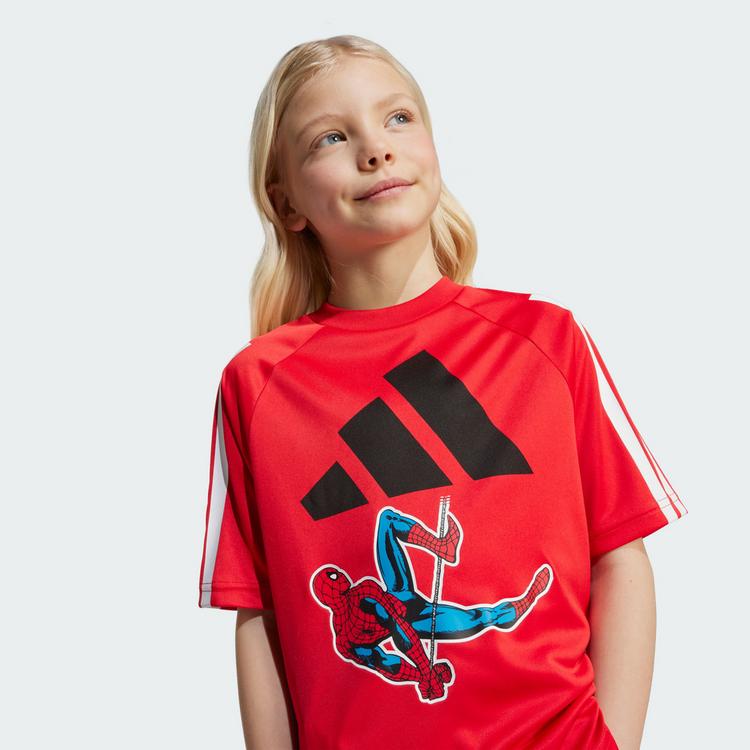 adidas adidas Marvel Spider-Man T-Shirt Kinder T-Shirt Kinder - Pure Ruby / White - 1 | SportScheck