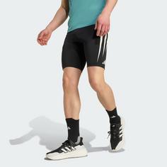 Rückansicht von adidas Adizero Archive Running kurze Leggings Lauftights Herren Black