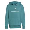 adidas adidas Slogan Fleece-Hoodie Hoodie Kinder - Preloved Teal