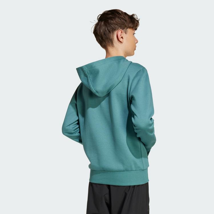 adidas adidas adidas Slogan Fleece-Hoodie Hoodie Kinder - Preloved Teal - 1 | SportScheck