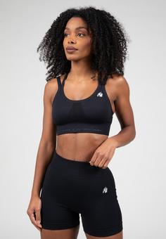 Rückansicht von Gorilla Wear Sport-BH Damen Black