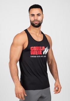 Rückansicht von Gorilla Wear Tanktop Herren Black