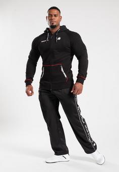 Rückansicht von Gorilla Wear Sweatjacke Herren Black