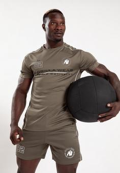Rückansicht von Gorilla Wear Funktionsshirt Herren Army Green
