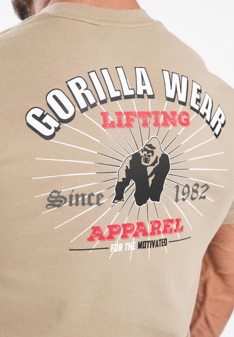 Gorilla Wear Gorilla Wear Printshirt Herren - Beige - 0 | SportScheck