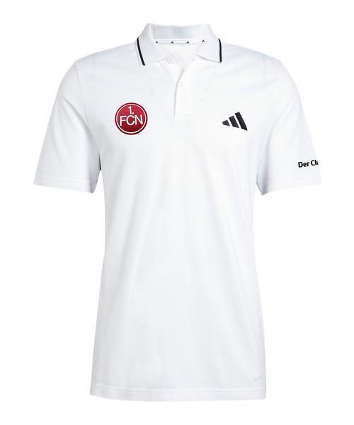 adidas 1. FC N&uuml;rnberg Polo Wei&szlig; Poloshirt