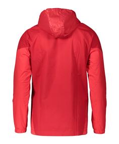 Rückansicht von adidas 1. FC Nürnberg Regenjacke Trainingsjacke rotrot