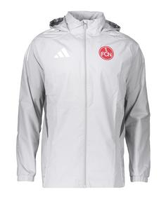 adidas 1. FC Nürnberg Regenjacke Trainingsjacke grau