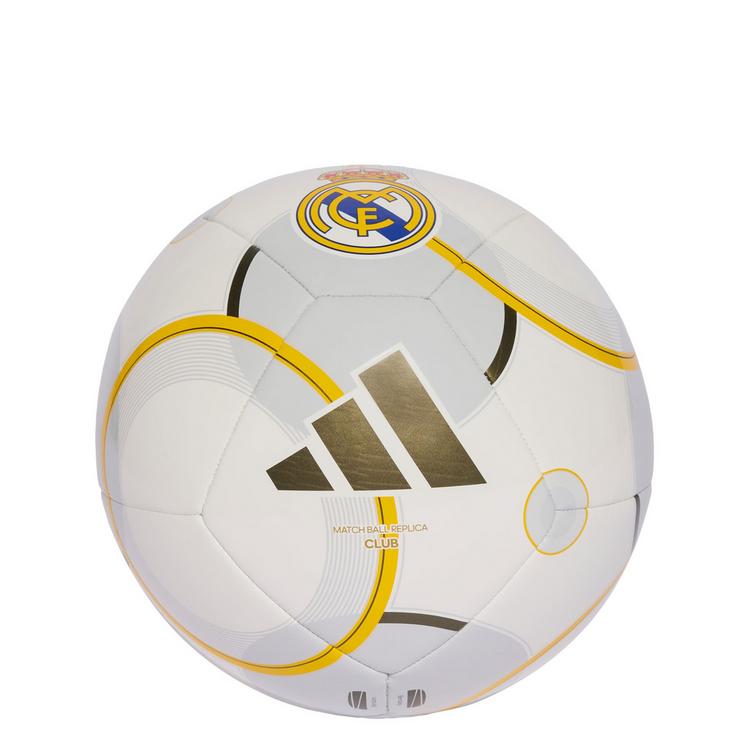adidas adidas Real Madrid Home Club Ball Fu&szlig;ball - White / Bold Gold / Light Solid Grey - 0 | SportScheck