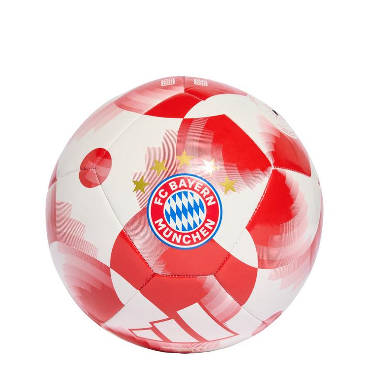 adidas adidas FC Bayern M&uuml;nchen Heimspiel Club Ball Fu&szlig;ball - White / Red / Gold Metallic - 0 | SportScheck