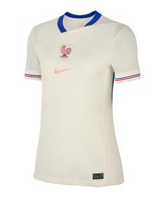 Nike France Trikot Away 2025 Damen Beige Fußballtrikot Damen beigeblaurot