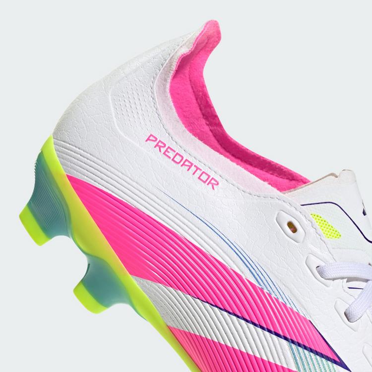 adidas adidas Predator League MG Fu&szlig;ballschuh Fu&szlig;ballschuhe Herren - Cloud White / Lucid Pink / Lucid Lemon - 6 | SportScheck