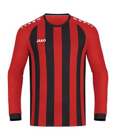 JAKO Inter Trikot langarm Kids Fußballtrikot Kinder rotschwarz