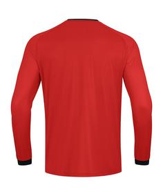 Rückansicht von JAKO Inter Trikot langarm Kids Fußballtrikot Kinder rotschwarz