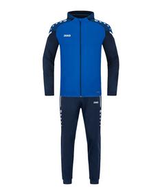 JAKO Performance Trainingsanzug mit Kapuze Trainingsjacke Herren blau
