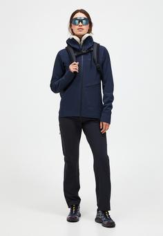 Rückansicht von Peak Performance Regenjacke Damen INDIGO