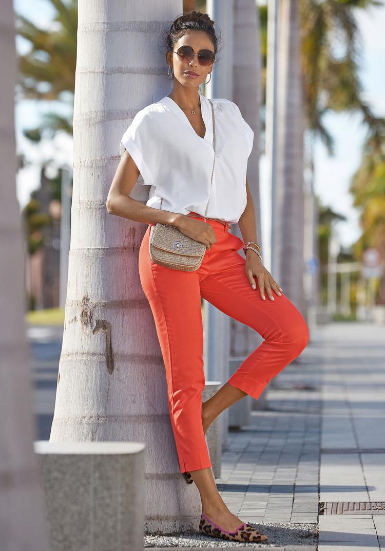 Vivance Vivance Kurzarmbluse Kurzarmbluse Damen - wei&szlig; - 6 | SportScheck