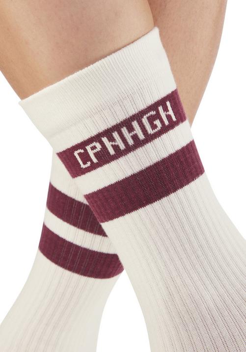 Rückansicht von Copenhagen Studios Tennissocken Sportsocken weiß