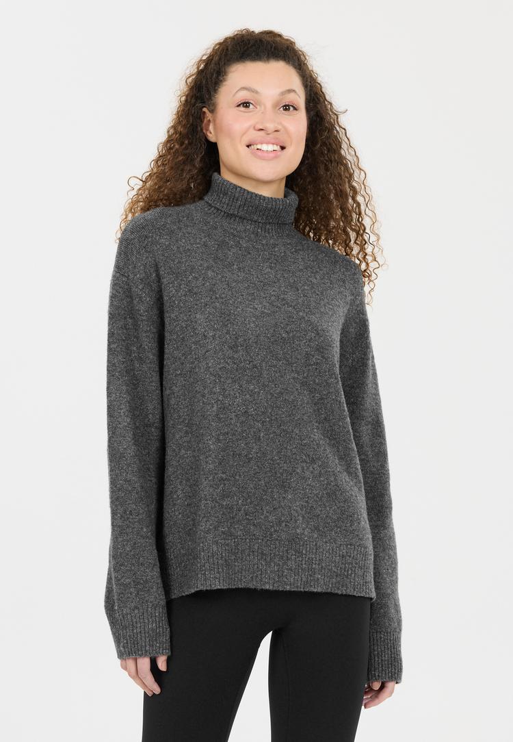 Athlecia Athlecia Daviana Strickpullover Damen - 1011 Dark Grey Melange - 1 | SportScheck